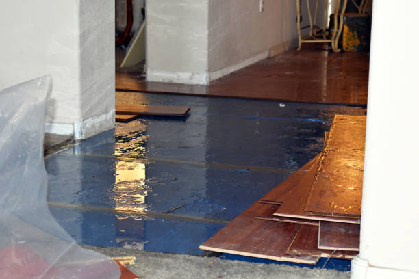 Professional Burst Pipe Cleanup technician working in North Bergen, NJ